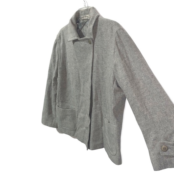 MAXMARA Wool Two Button Coat Made in Italy Size 14 XL - Picture 3 of 10